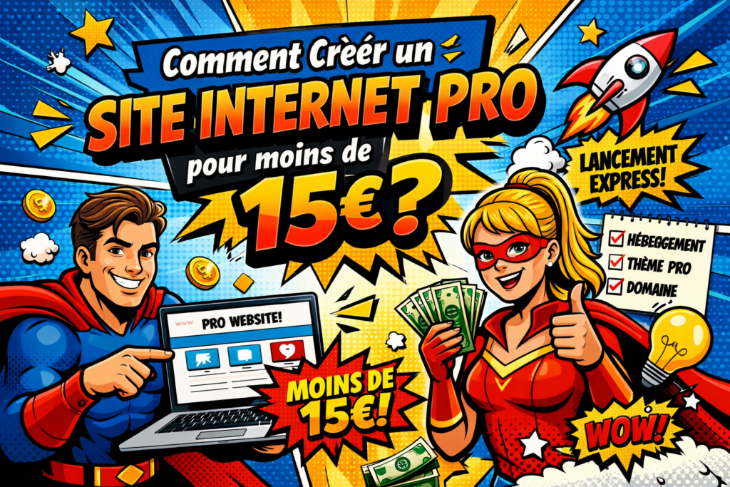 Comment créer un site internet pro pour moins de 15€