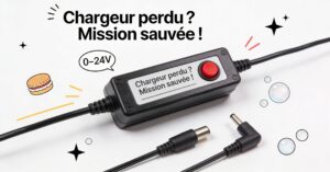 Remplacement chargeur perdu avec transformateur universel